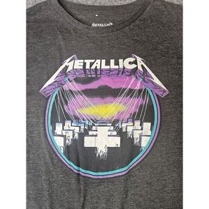 Metallica Band Tshirt Gray Size XL Master Of Puppets Rock Music